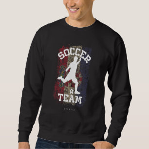 Soccer Croatia Flag Football Team Soccer Player   Sweatshirt