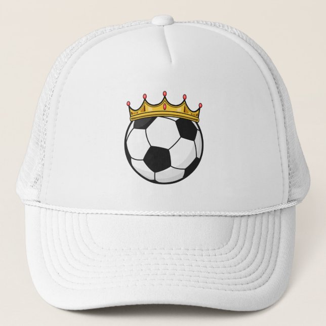 Soccer Crown Queen Trucker Hat (Front)