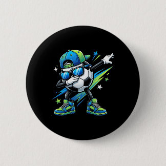 Soccer Dabbing Sports Cool Boys Girls Game Day Spo 6 Cm Round Badge