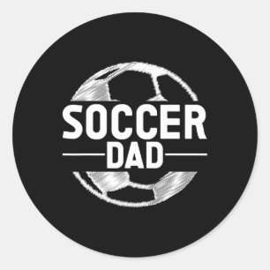 Soccer Dad _2 Classic Round Sticker