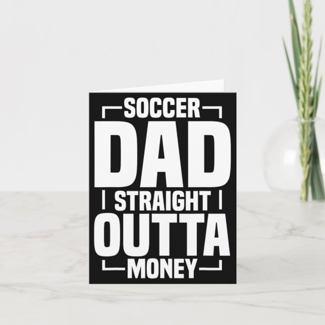 Soccer Dad 4 T Shirt  Card (Front)
