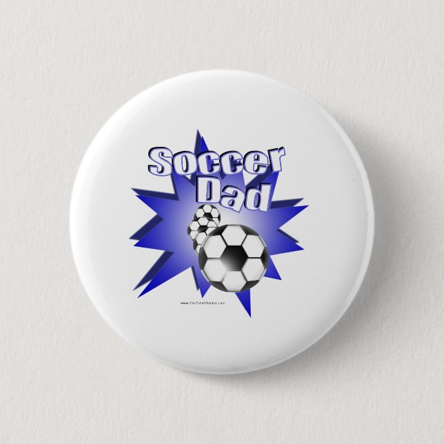Soccer DAD 6 Cm Round Badge (Front)