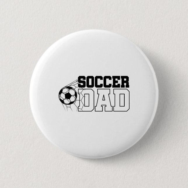 Soccer Dad  6 Cm Round Badge (Front)