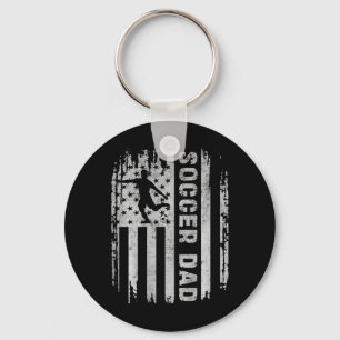 Soccer Dad American Flag Usa On Ck Father Soccer D Key Ring