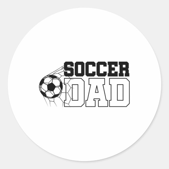 Soccer Dad  Classic Round Sticker (Front)