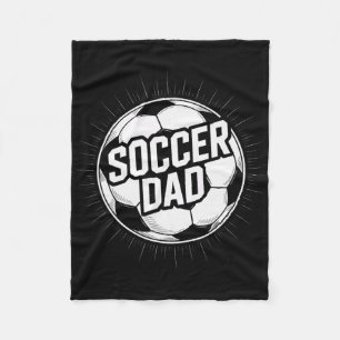 Soccer Dad Dedicated Player Support Family Game Da Fleece Blanket