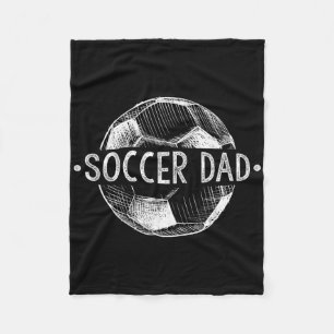 Soccer Dad Family Matching Team Player Gift Sport Fleece Blanket