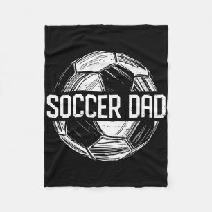 Soccer Dad Family Matching Team Player Gift Sport Fleece Blanket