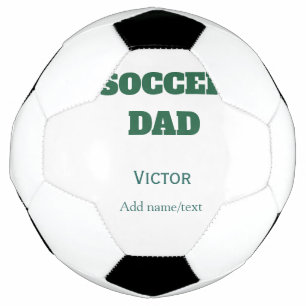 SOCCER DAD FOOTBALL FATHERS DAY GIFTS GREEN SIMPLE BALL