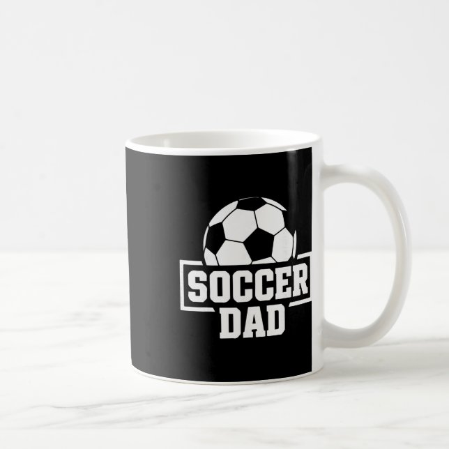 Soccer Dad Funny Men's Footll Coaching And Support Coffee Mug (Right)