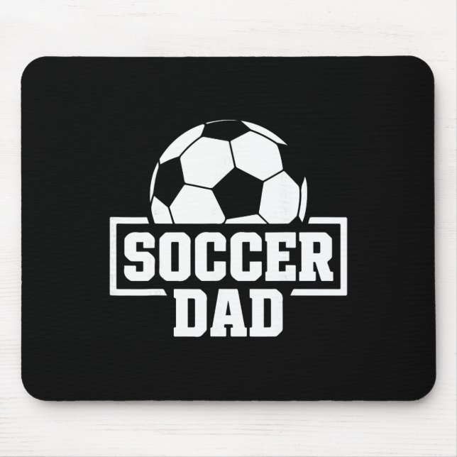 Soccer Dad Funny Men's Footll Coaching And Support Mouse Pad (Front)