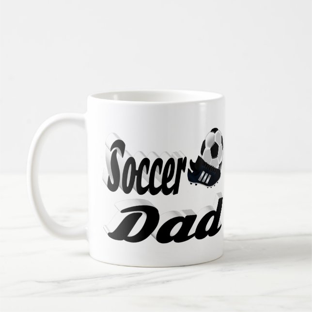 Soccer Dad half text Coffee Mug (Left)