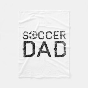 Soccer Dad Player Daddy Father 1  Fleece Blanket