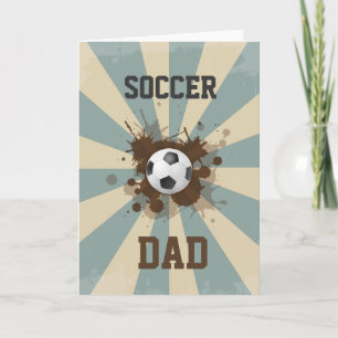 Soccer Dad Retro Design Card
