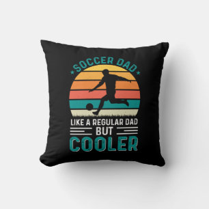 Soccer Dad Retro Sunset Cushion