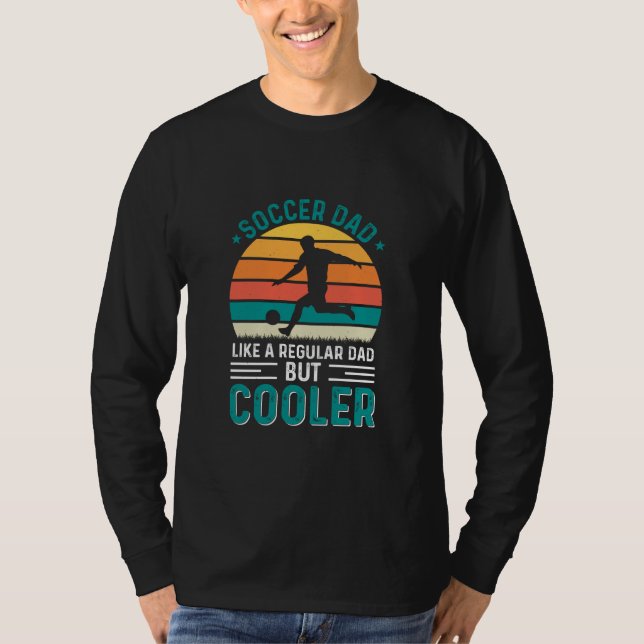 Soccer Dad Retro Sunset T-Shirt (Front)