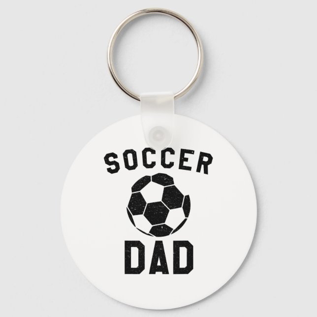 Soccer Dad, Team Coaching Father  Key Ring (Front)