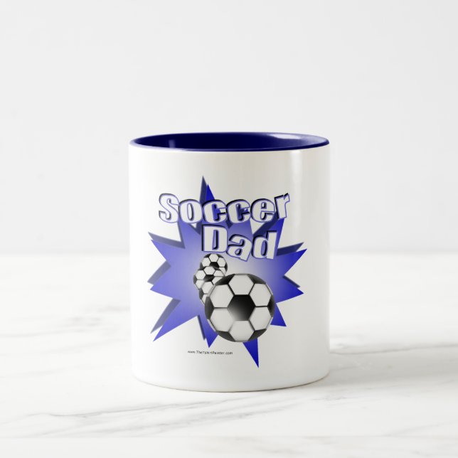 Soccer DAD Two-Tone Coffee Mug (Center)