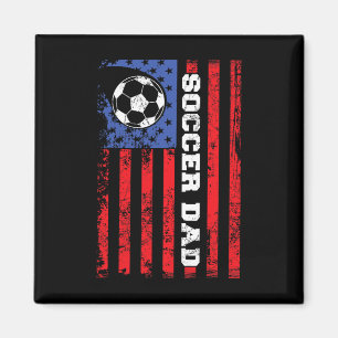 Soccer Dad Usa Flag All American Fathers Magnet