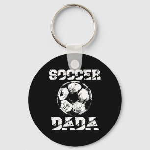 Soccer Dada Distressed Ll Funny Soccer Player Dad Key Ring