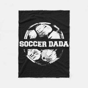 Soccer Dada Soccer Ll Split Funny Soccer Dad Fleece Blanket