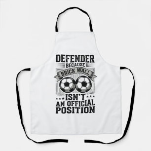 Soccer Defender Brick Wall Vintage Shirt Design_1 Apron