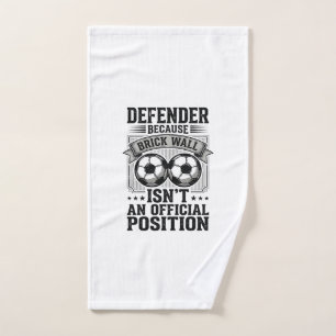 Soccer Defender Brick Wall Vintage Shirt Design_1 Hand Towel