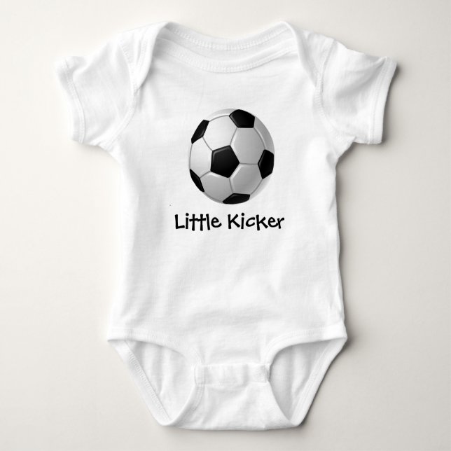 Soccer Design Customisable Baby Clothing Bodysuit (Front)