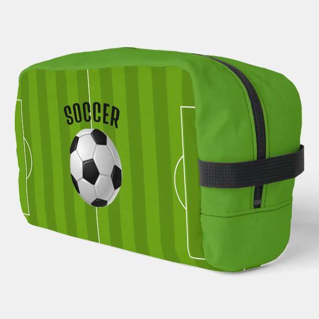 Soccer Design Dopp Kit Bag (Left Corner)