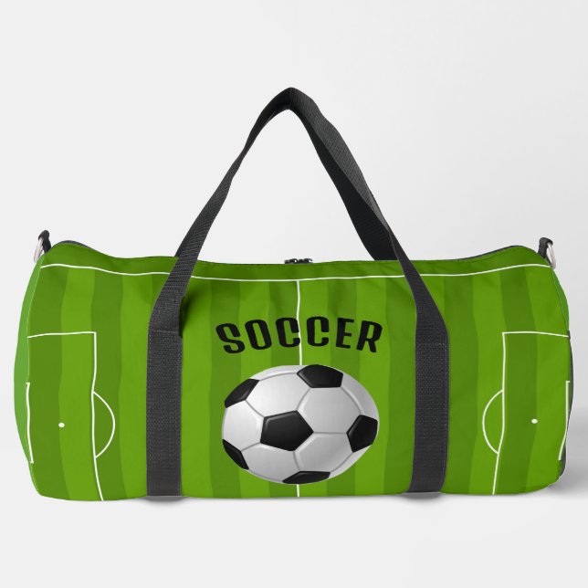 Soccer Design Duffel Bag (Front)