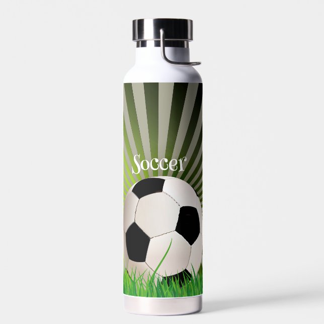 Soccer Design Thor Cooper Vacuum Insulated  Water Bottle (Left)