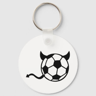 Soccer devil key ring