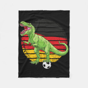 Soccer Dino Trex German Jersey Germany Flag Footll Fleece Blanket