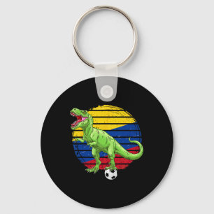 Soccer Dinosaur Trex Colombia Flag Boys Girls Todd Key Ring