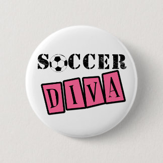 Soccer Diva 6 Cm Round Badge