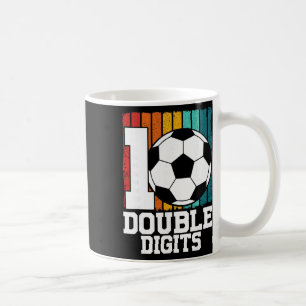 Soccer Double Digits 10 Year Old - 10th Birthday Coffee Mug