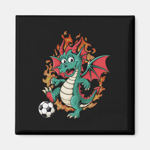 Soccer Dragon Magnet
