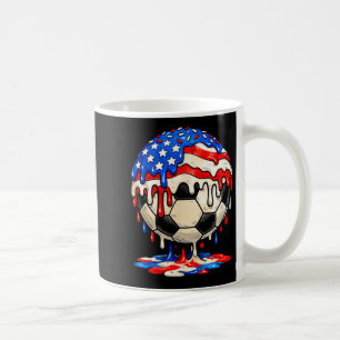 Soccer drip america flag sprinkles patriotic coffee mug