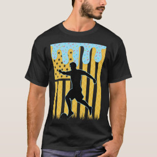 Soccer Drip Boys Dripping Ice Cream American Flag T-Shirt