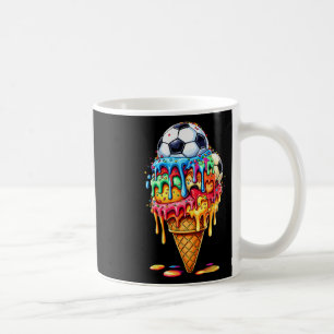 Soccer Drip Boys Girls Ice Cream Drip With Sprinkl Coffee Mug