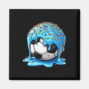 Soccer Drip Boys Girls Ice Cream Drip With Sprinkl Magnet
