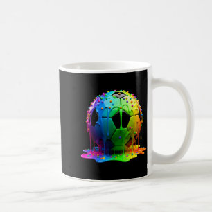 Soccer Drip Boys Ice Cream Drip Colorful For Boys  Coffee Mug