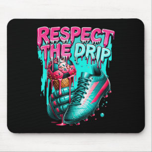 Soccer Drip Boys Ice Cream Drip Youth Respect The  Mouse Pad