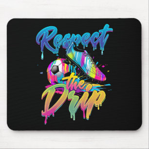 Soccer Drip Boys Ice Cream Drip Youth Respect The Mouse Pad