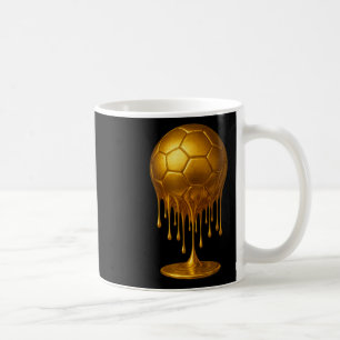Soccer Drip Drippy Gold Spirit Wear Game Day Boys  Coffee Mug