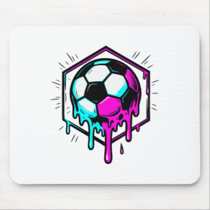 Soccer Drip For Boys Drippy Design Youth Boys Socc Mouse Pad