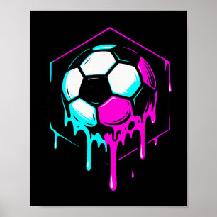 Soccer Drip For Boys Drippy Design Youth Boys Socc Poster