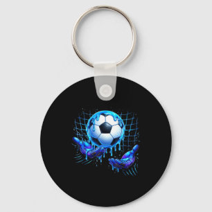 Soccer Drip Ice Cream Drip Funny For Sports Boys G Key Ring