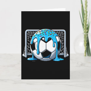 Soccer Drip Ice Cream Drip Soccer Boys Girls Socce Card