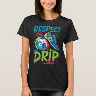Soccer Drip Melting Ice Cream Respect The Drip Boy T-Shirt